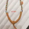 Tibetan five-way Wealth God rope pendant tied with Thangka special rope necklace, hand-woven details Picture